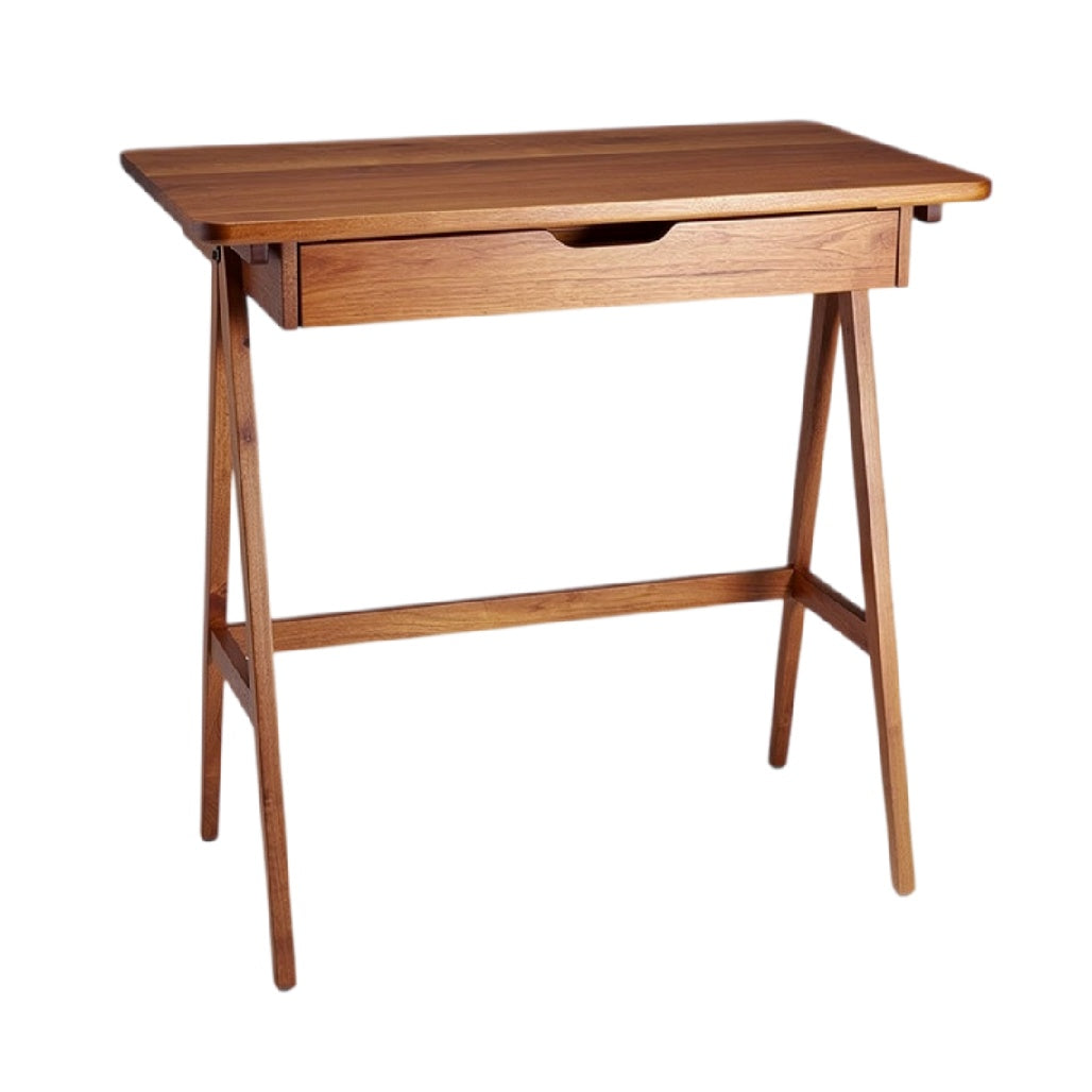 **Technische titel in het Nederlands: Eenvoudige houten bureau met lade**
