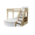 **Technische titel in het Nederlands:  Opbergbed met trap en ronde onderbed**